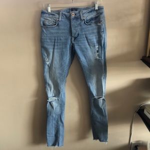 River Island Light Blue  Sid Skinny Jean Sz30
